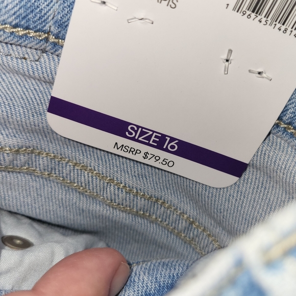 CALVIN KLEIN Vintage Straight Leg Jeans Size 16 New ! - Picture 5 of 6